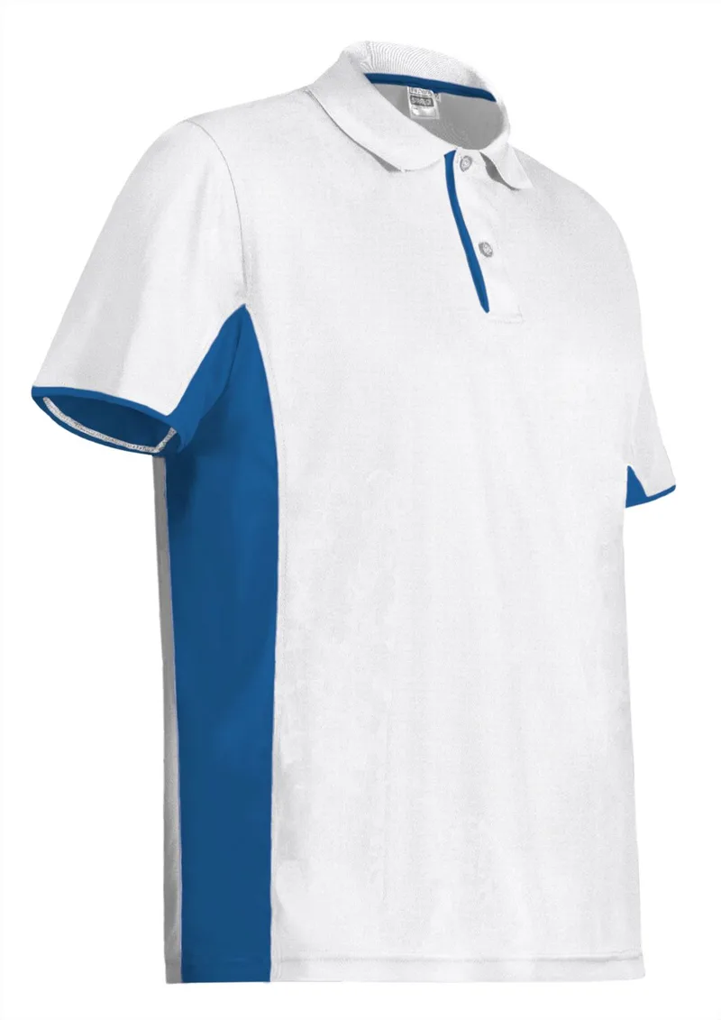 Κοντομάνικο Polo Shirt STRATEGY Valento POVASTRBA White-Royal Blue