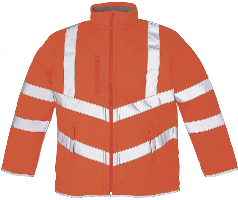 Ανδρικό Μπουφάν με Ανακλαστικές Ταινίες Hi-Vis Kensington Yoko HVW706 Fluo Πορτοκαλί