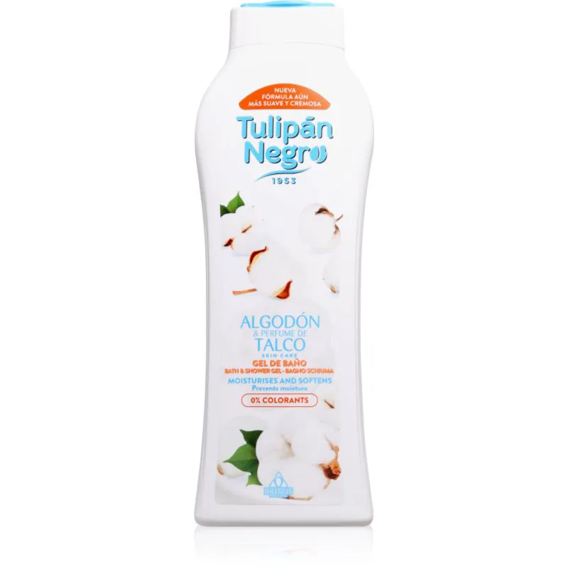Tulipán Negro Algodon Y Talco τζελ για ντους 650 ml