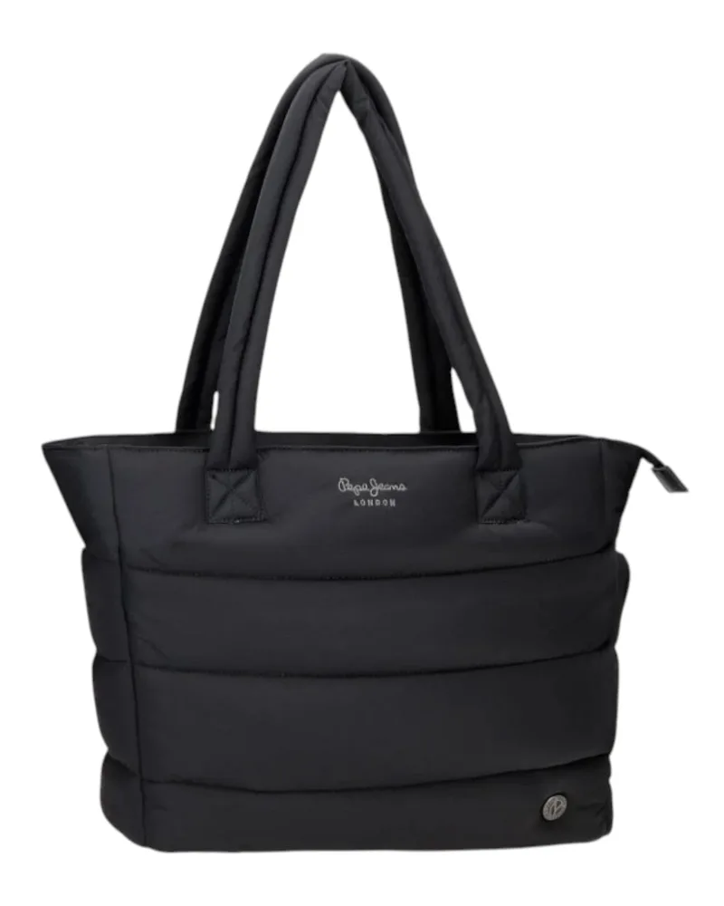 Pepe Jeans Γυναικεία Τσάντα Ώμου Tote Aura Travel 7217541-999 Μαύρο