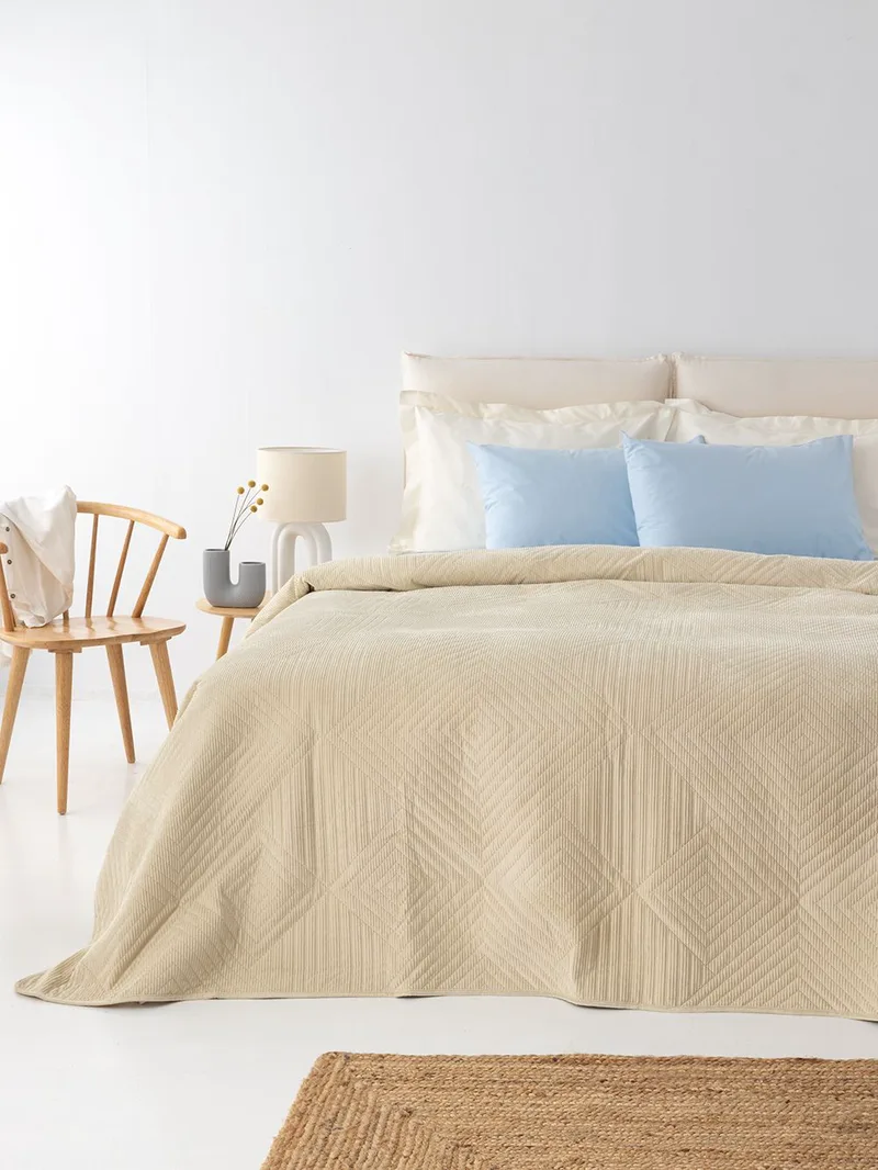 ΚΟΥΒΕΡΛΙ ΥΠΕΡΔΙΠΛΟ PALAMAIKI HOME IDIZZA VANILLA (220X240CM)