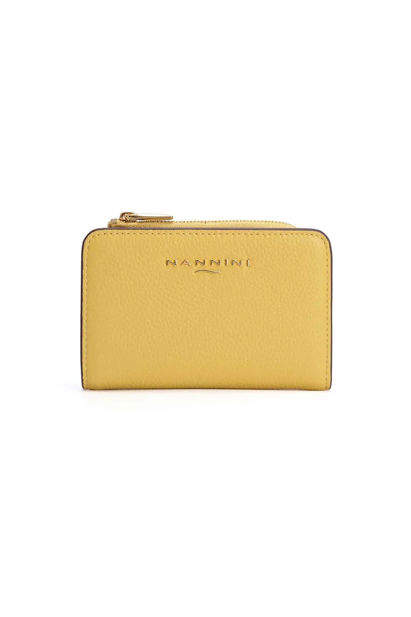 Nannini γυναικείο δερμάτινο πορτοφόλι "Wallis-X" - QB1027 Κίτρινο