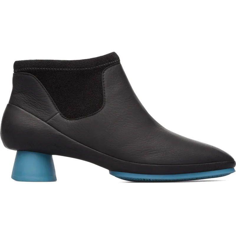 CAMPER Alright - Μποτάκια Για Γυναικεία - Μαύρο, Μέγεθος 36, Smooth leather/Cotton fabric