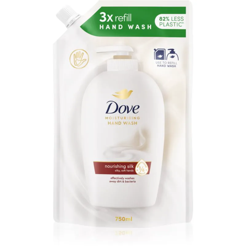 Dove Nourishing Silk υγρό σαπούνι ανταλλακτικό 750 ml