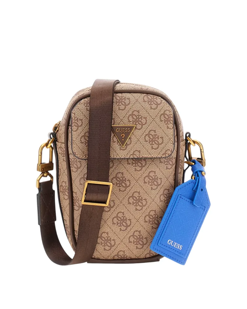 Guess Τσάντα Ώμου Milano 4G Logo Crossbody HMMILOP5425-BBO Μπεζ