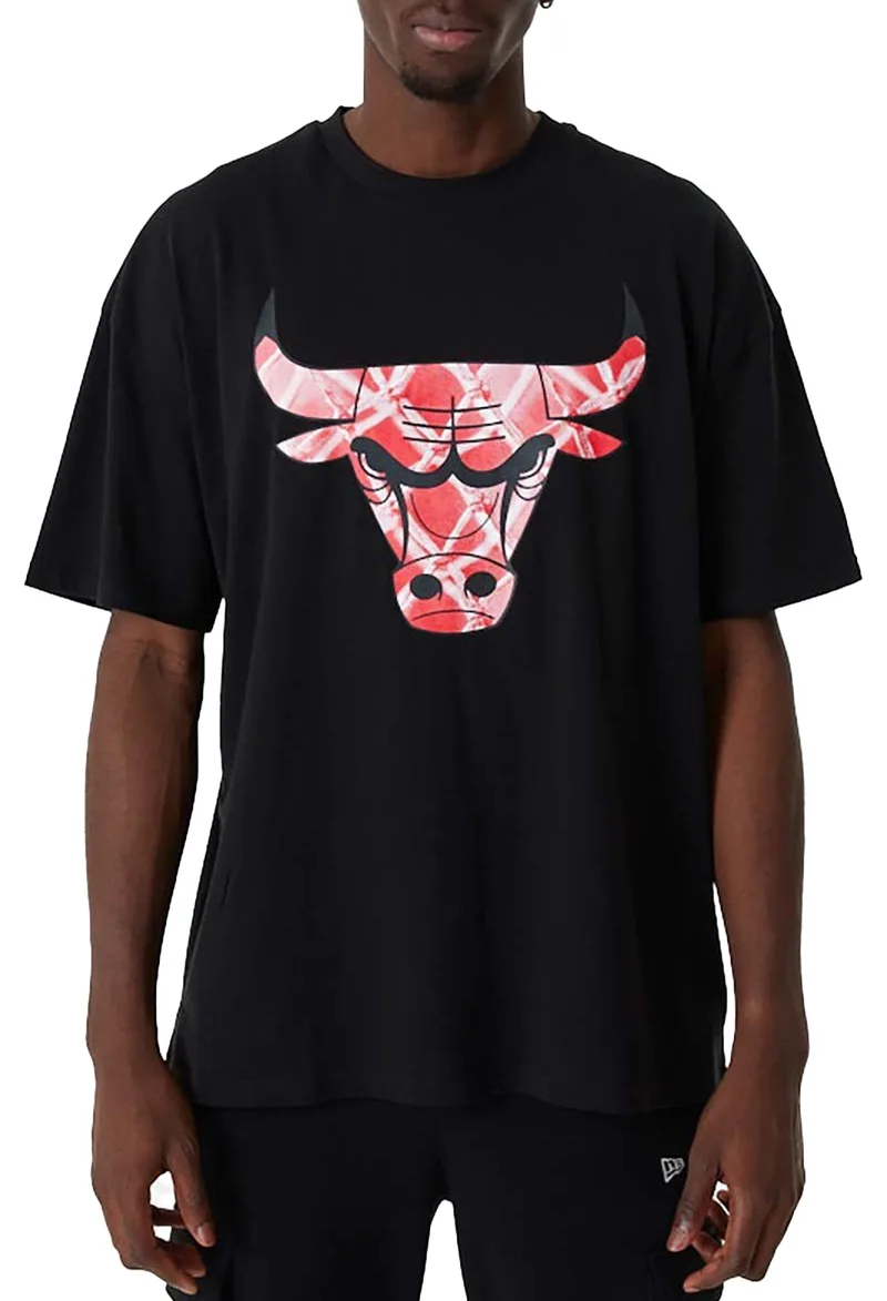Μπλούζα Κοντομάνικη New Era Chicago Bulls NBA Infill Logo 60357102-001 Ανδρικό