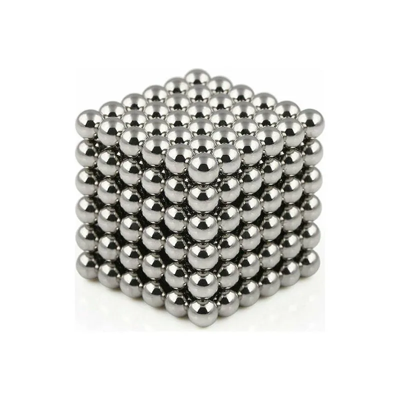 M-Cube Silver Μαγνητικές Μπίλιες για Διακόσμηση Γραφείου 216τμχ