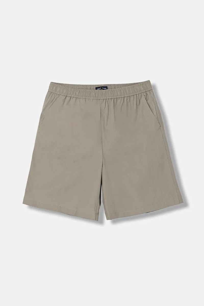 Βαμβακερό σορτσάκι Fred Perry Wide Leg Poplin Shorts
