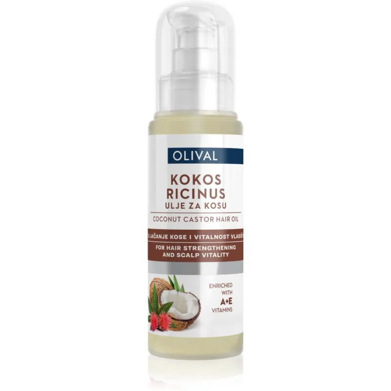 Olival Coconut Castor καστορέλαιο για την ενίσχυση μαλλιών 60 ml