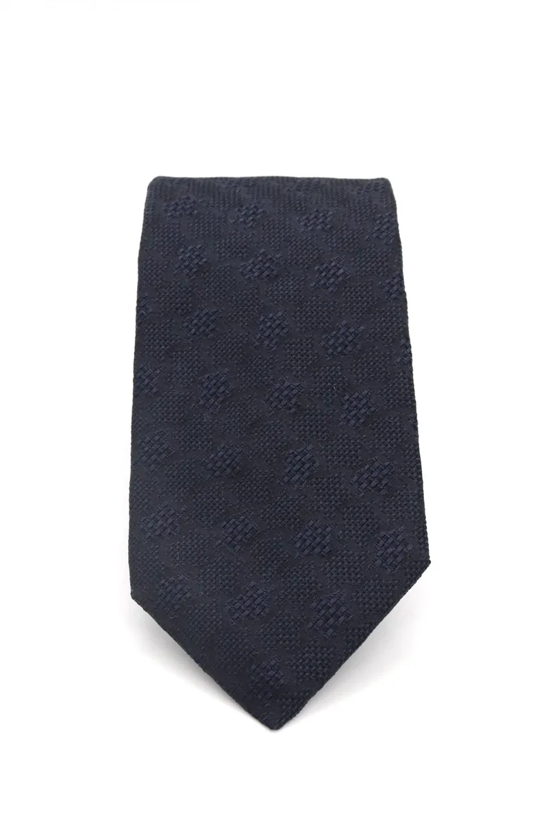 BOSS ΓΡΑΒΑΤΑ C-TIE 7.5 CM-251 ΡΙΓΕ ΣΚΟΥΡΟ ΜΠΛΕ