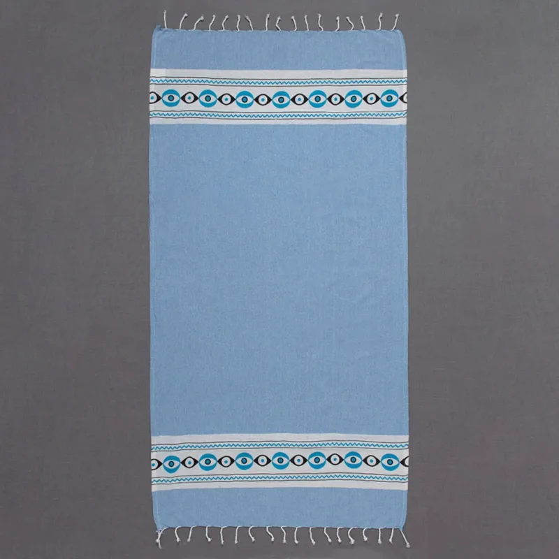 Παρεό (90x180) Silk Fashion npk707 Σιέλ