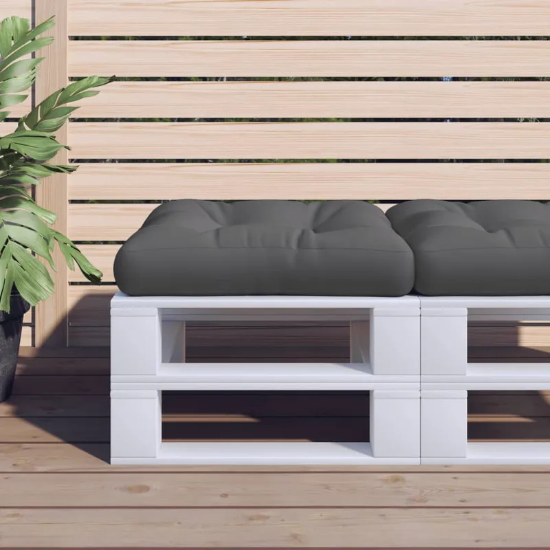 vidaXL Μαξιλάρι Παλέτας Γκρι 58 x 58 x 10 εκ. από Ύφασμα