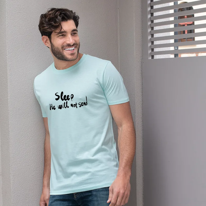 Sleep - Organic Vegan T-Shirt Unisex - Μέντα - M