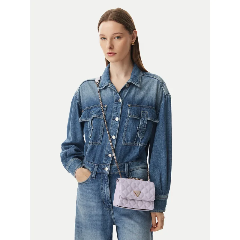 Τσάντα Guess Giully II Mini HWQG96 73740 Μωβ