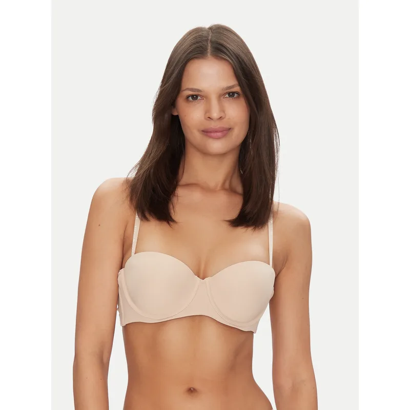 Tommy Hilfiger Σουτιέν Bardot UW0UW05378 Μπεζ