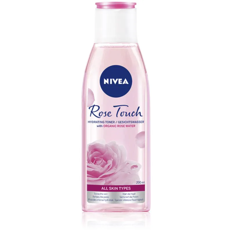 NIVEA Rose Touch ενυδατική λοσιόν προσώπου 200 ml