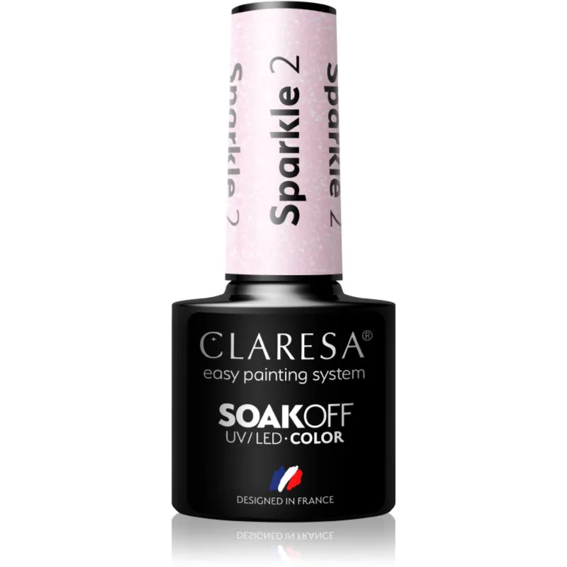 Claresa SoakOff UV/LED Color Sparkle τζελ βερνίκι νυχιών απόχρωση 2 5 γρ