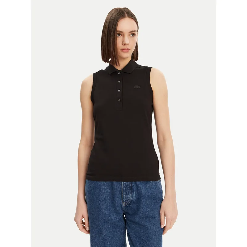 Lacoste Polo PF5445 Μαύρο Slim Fit