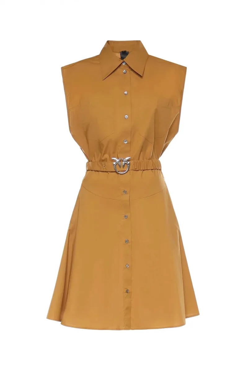 PINKO ΦΟΡΕΜΑ ANACETA DRESS ΚΙΤΡΙΝΟ ΧΑΚΙ