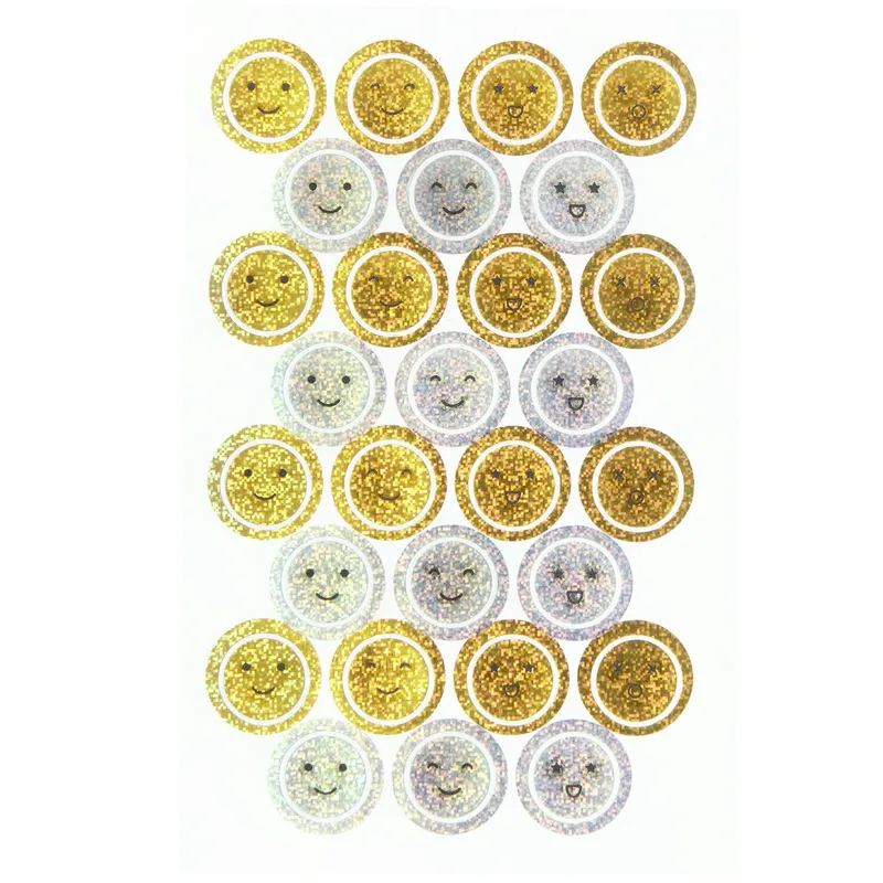 Mini Foil Αυτοκόλλητα Emojis, 3 φύλλα