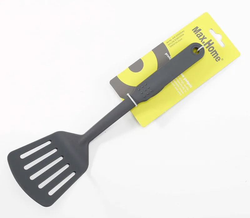 Σπάτουλα Τρυπητή Nylon Grey Max Home 31εκ. OL255300GR (Υλικό: Nylon, Χρώμα: Γκρι) - Max Home - OL255300GR