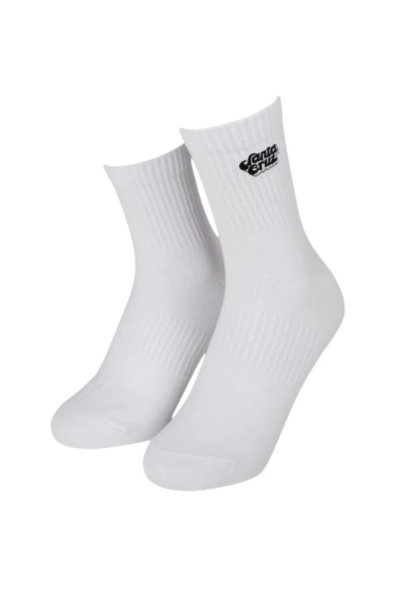 SANTA CRUZ Κάλτσες Groovy Stack Socks 2 Pack Λευκό / Μωβ-SCA-WSK-0261