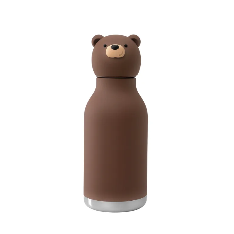 ASOBU Παγούρι Ανοξείδωτο Bestie - Brown Bear 460 ml