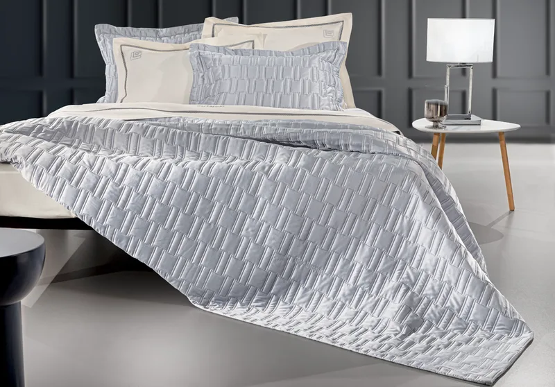 Σετ Κουβερλί Microsatin King Size 240x250εκ. Brick Silver Guy Laroche (Χρώμα: Ασημί , Μέγεθος: King Size, Ύφασμα: Microsatin) - Guy Laroche - 5206480667848
