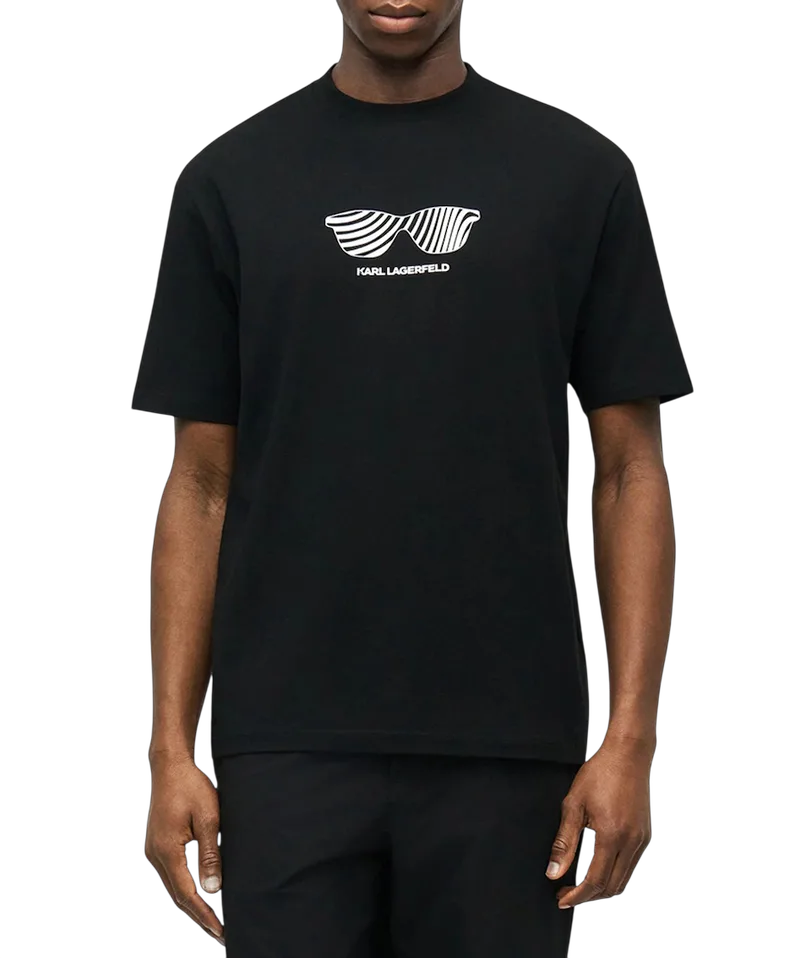 Ανδρικό T-shirt Μαύρο Karl Lagerfeld 755131 562221-990