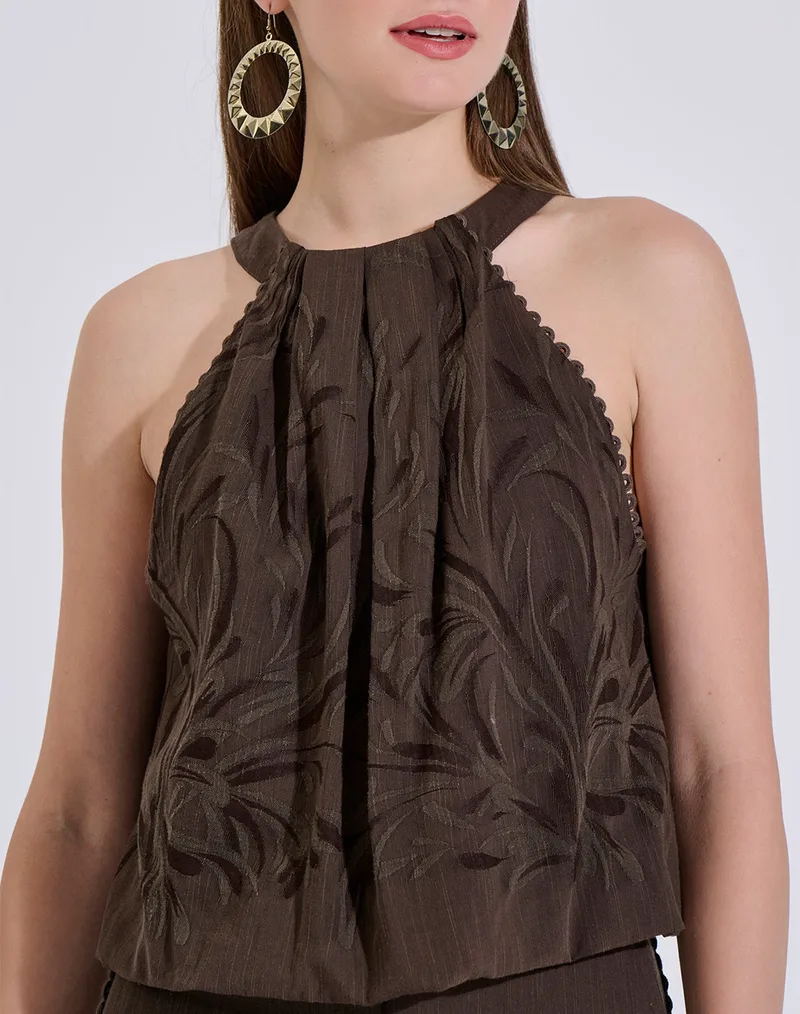 BILL COST ΜΠΛΟΥΖΑ 10-350535-0-ΚΑΦΕ Brown
