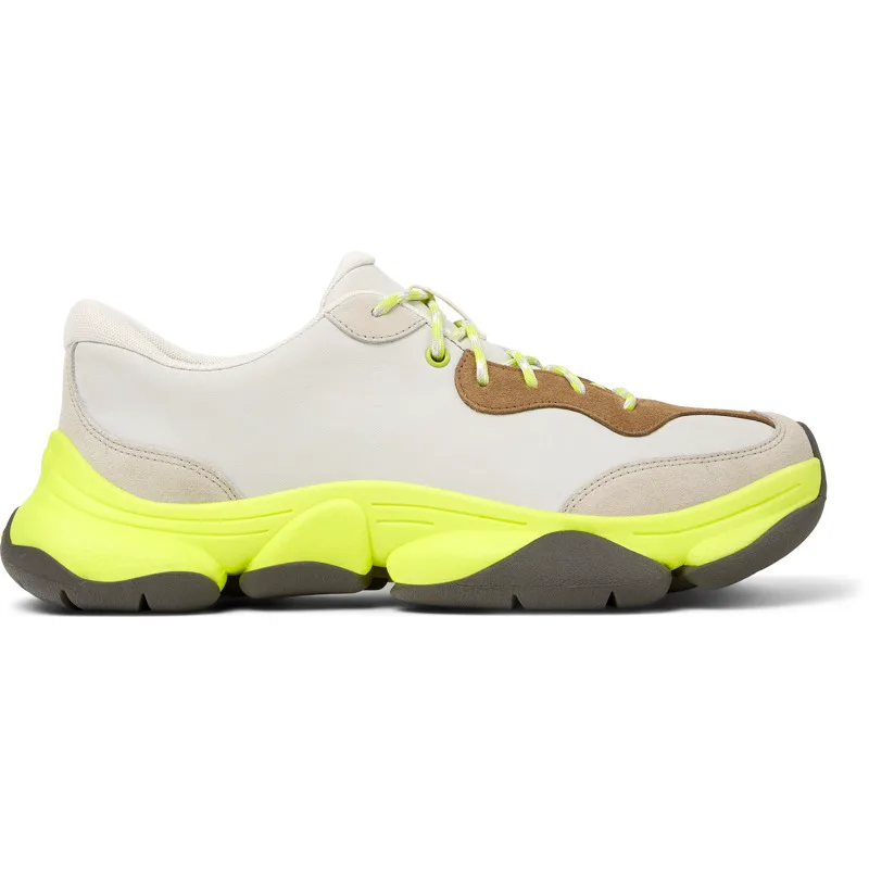 CAMPER Twins - Casual παπούτσια Για Ανδρικα - Λευκό,Μπεζ,Καφέ, Μέγεθος 43, Smooth leather