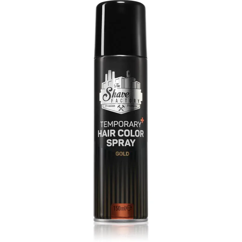 The Shave Factory Temporary Hair Color Spray σπρέι για τα μαλλιά απόχρωση Χρυσό 150 ml