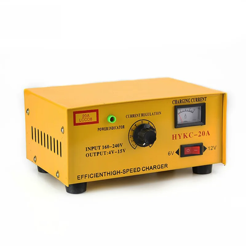φορτιστής μπαταρίας 6v & 12v 20ah hykc-20a