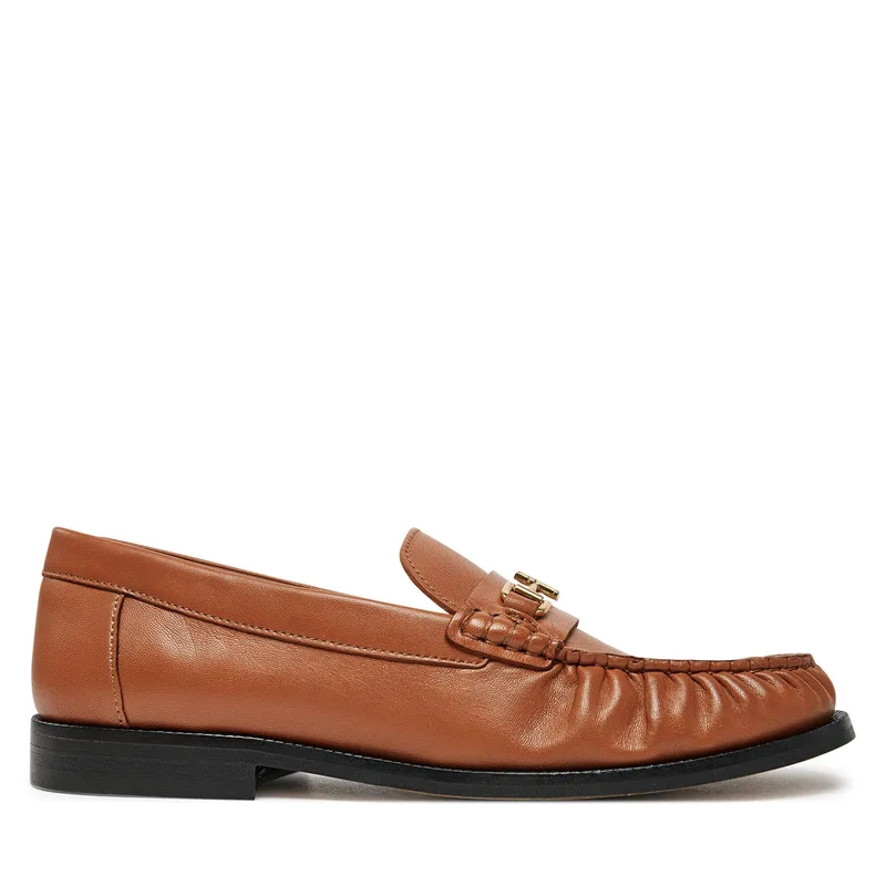 Μοκασίνια Tommy Hilfiger Soft Leather Horsebit Loafer FW0FW08414 Πορτοκαλί