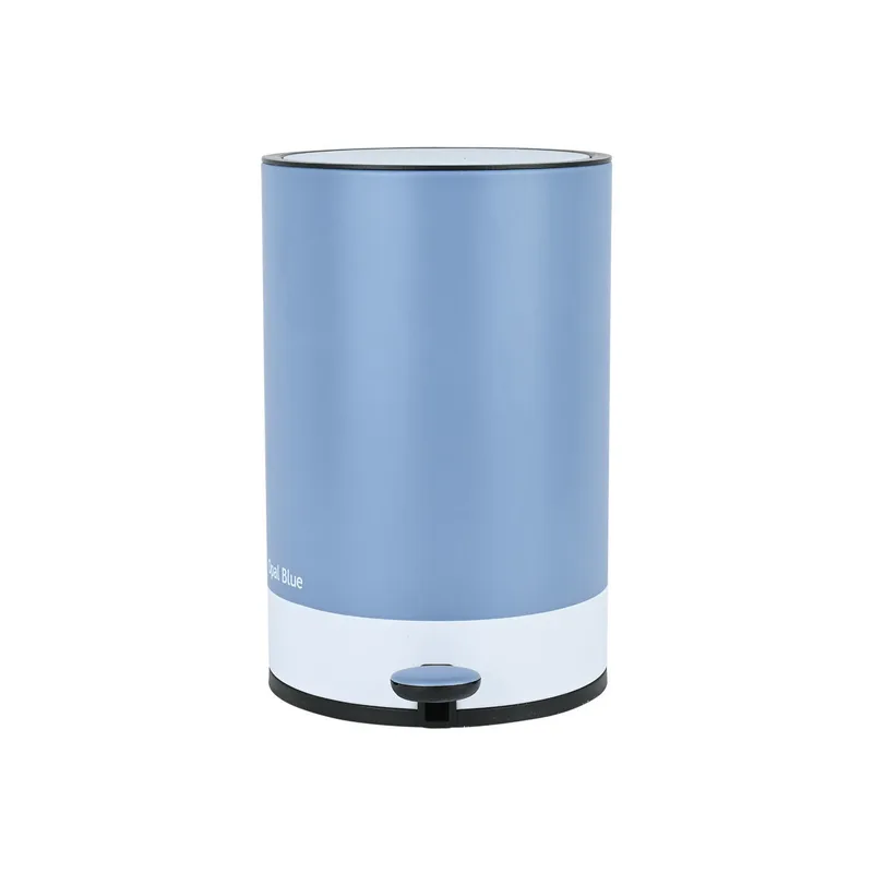 Καλάθι Απορριμάτων 6lt-20,5x31εκ. Μεταλλικό Soft Close Opal Blue Estia Tone Lab 02-39899 (Υλικό: Μεταλλικό, Χρώμα: Opal Blue) - estia - 02-39899