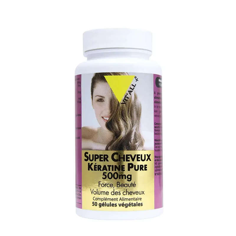 Vit'All+ Super Hair Pure Keratin 500mg x50 Capsules