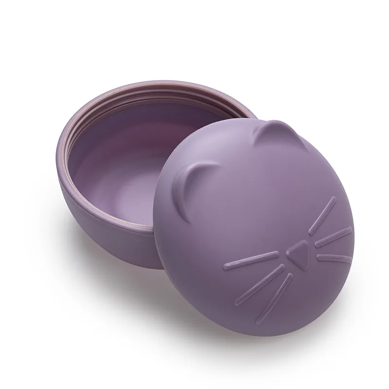 Μπωλ Με Καπάκι Σιλικόνης Cat Μωβ 350ml Melii MEL12600 (Υλικό: Σιλικόνη, Χρώμα: Μωβ) - Melii - MEL12600