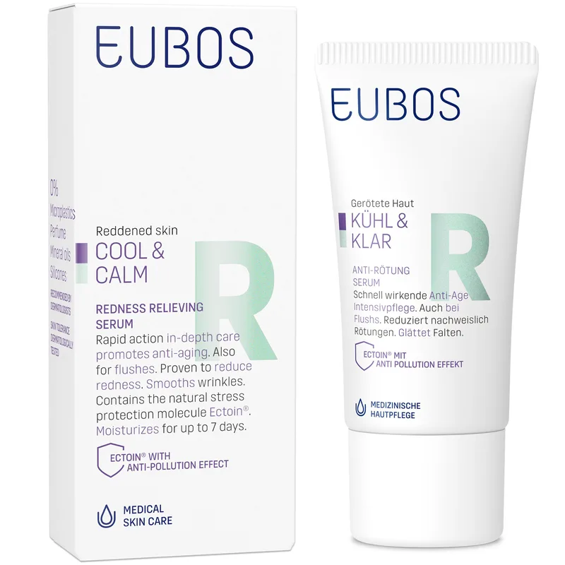 Eubos Cool & Calm Redness Relieving Serum Καταπραϋντικός Αντιγηραντικός Ορός Προσώπου για την Ερυθρότητα 30ml
