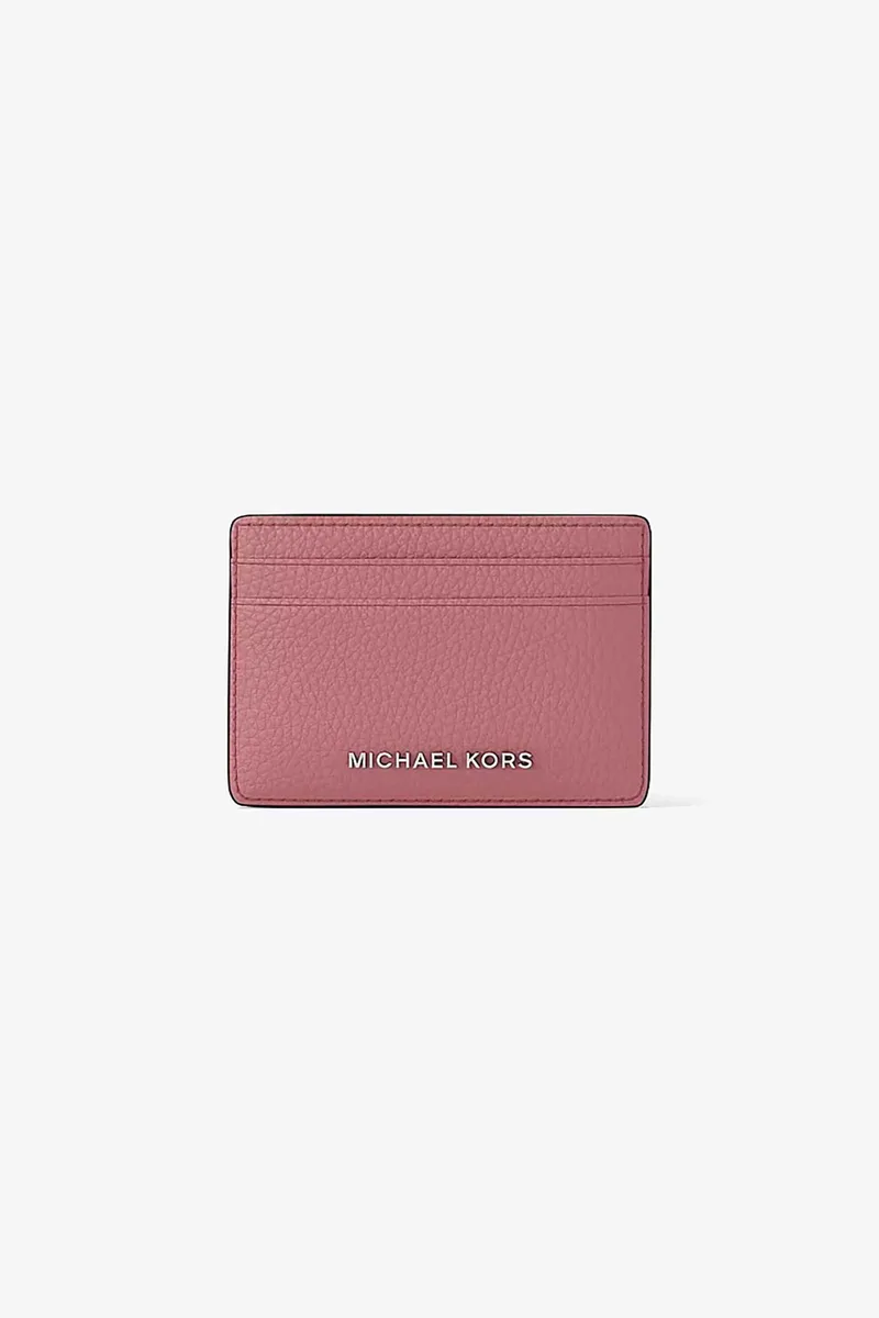 Michael Kors γυναικεία δερμάτινη θήκη για κάρτες "Jet Set" - 32F8SF6D1L Ροζ
