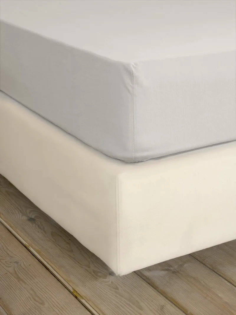Σεντόνι Μονό με Λάστιχο Nima Unicolors Oat Μπεζ 100x200+32