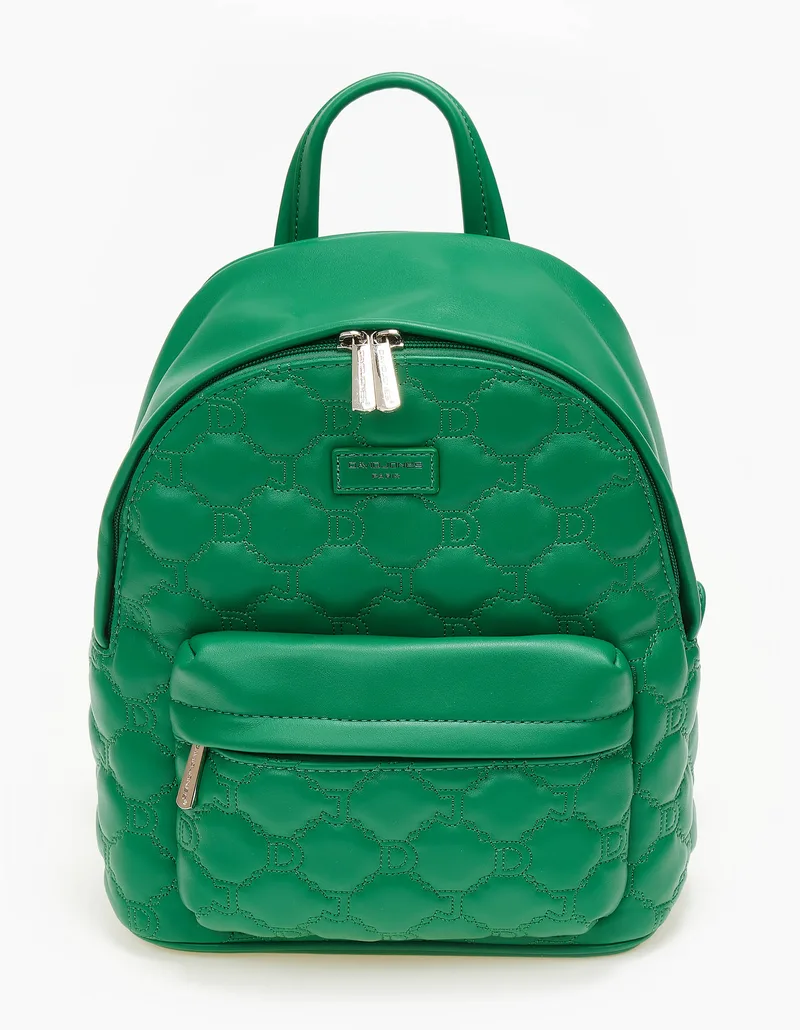 Backpack με καπιτονέ σχέδιο - Πράσινο