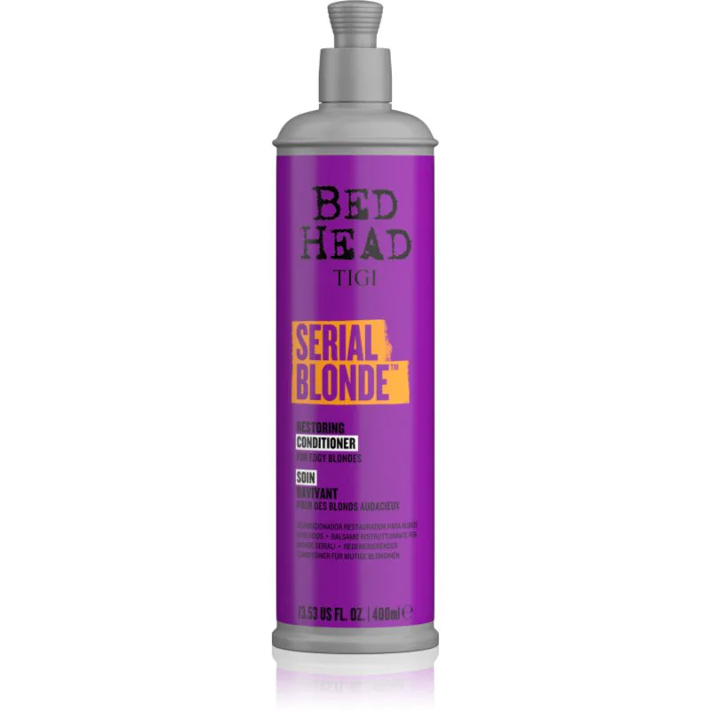 TIGI Serial Blonde Restoring Conditioner αποκαταστατικό μαλακτικό για ξανθά και με ανταύγειες μαλλιά 400 ml