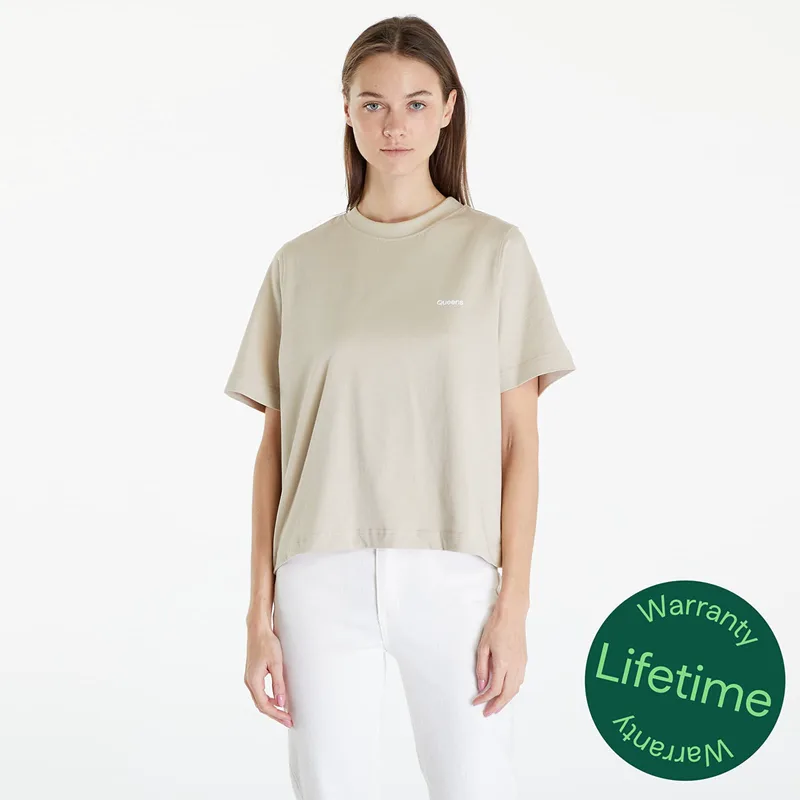 T-shirt Queens Women's Essential T-Shirt With Contrast Print Sand XS