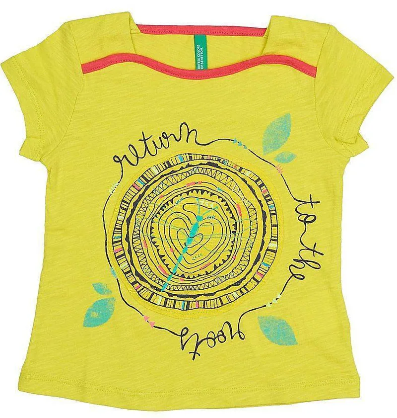 T-SHIRT BENETTON GREEN ROOTS ΛΑΧΑΝΙ (90 CM )-(2 ΕΤΩΝ )