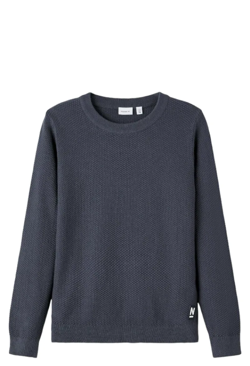 Μπλούζα Μακρυμάνικη Name It Oram Knit 13222100-India Ink Αγόρι