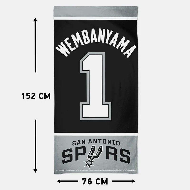 Windcraft NBA San Antonio Spurs Πετσέτα Θαλάσσης 152 x 76 cm (9000200126_80840)