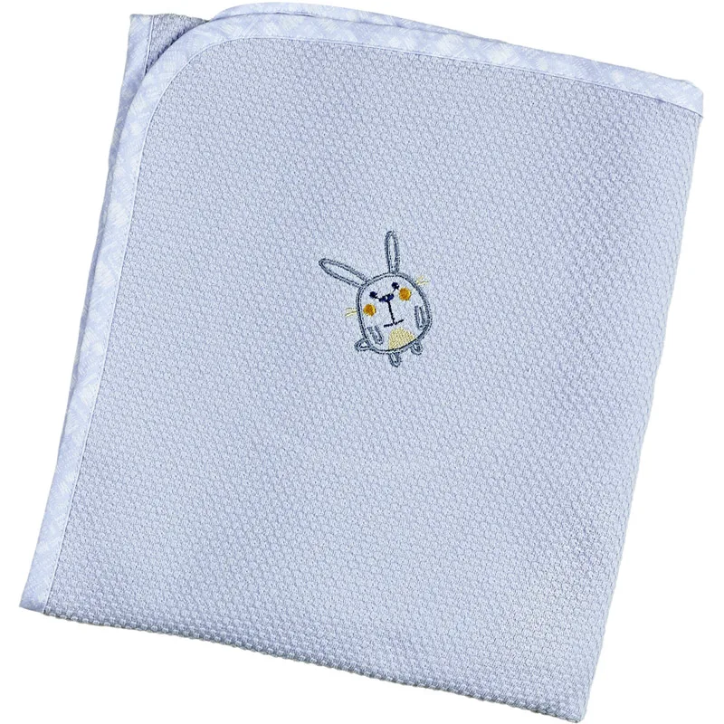 Πάνα Αγκαλιάς Πικέ 80x80 Κόσμος Μωρού Elephant Blue