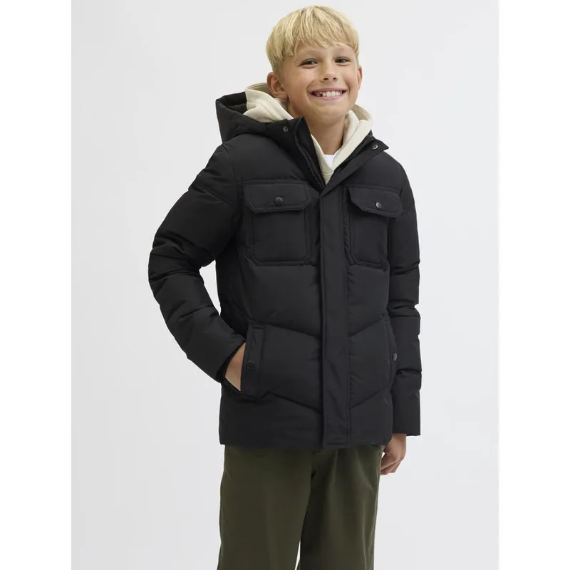 Μπουφάν puffer αγόρι JACK & JONES-12279815-Black