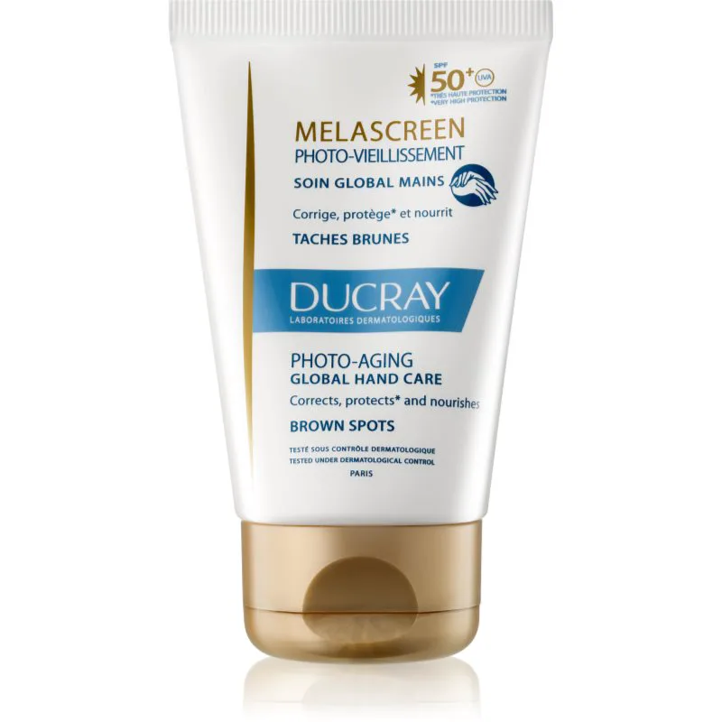 Ducray Melascreen κρέμα για τα χέρια για την αντιμετώπιση των καφέ κηλίδων 50 ml