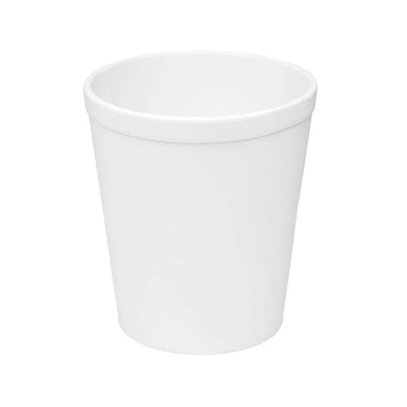 Καλάθι Osco Αχρήστων Δερματίνη Λευκό ΝΟ 2772 29cm